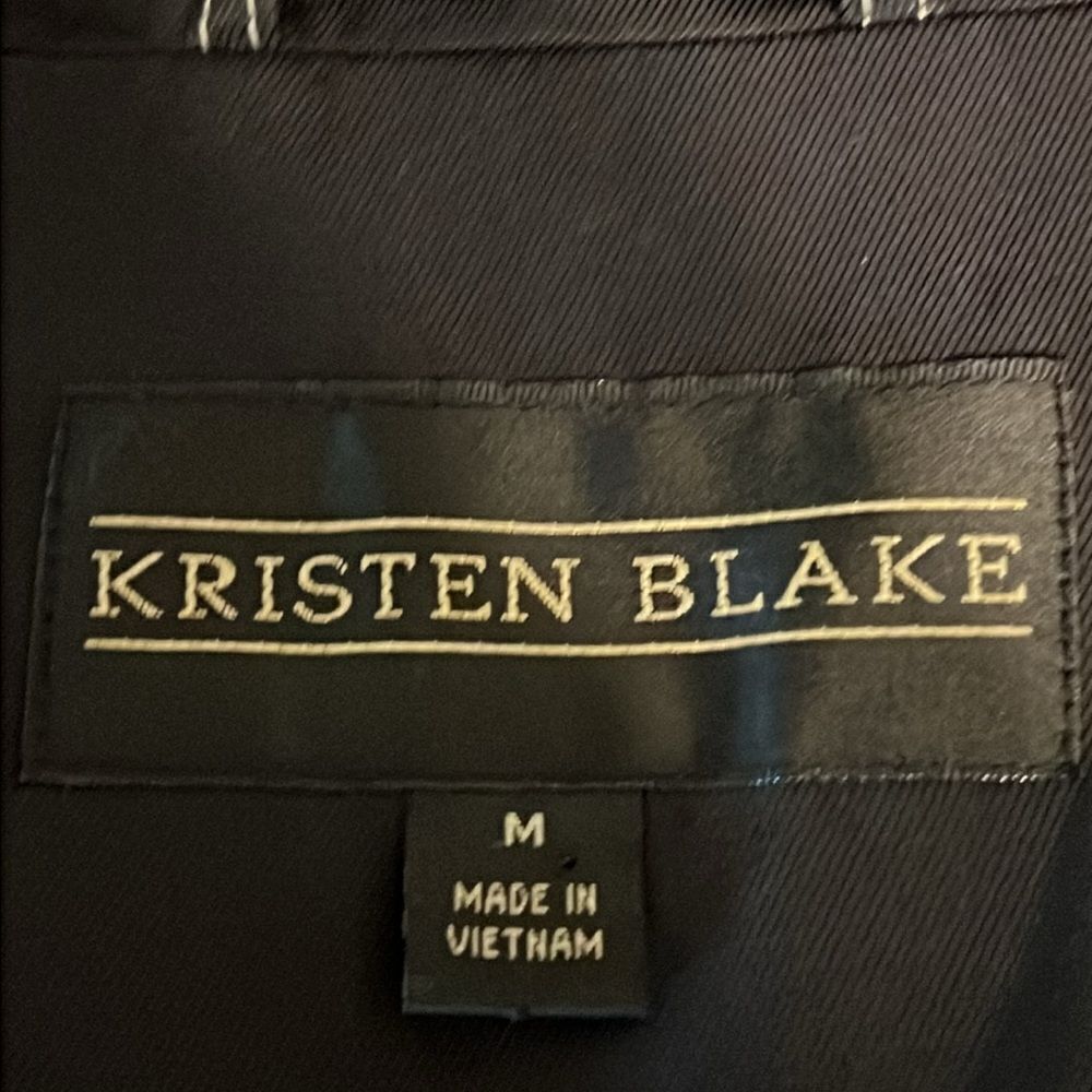 Kristen Blake Black Water Repellent Button Up Jacket Size M - Picture 13 of 14